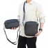 Simple time-themed thick waterproof cowhide lunch box bag, fun picnic bag, handbag for students and office workers