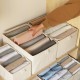 Tianshan cotton and linen compartmented storage basket, household clothing wardrobe storage box, underwear and pants drawer-style storage box