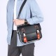 Men's cross-body bag, trendy casual bag with flip cover, multi-layer casual bag for men, men's casual bag with leather multi-pocket, large capacity men's shoulder bag