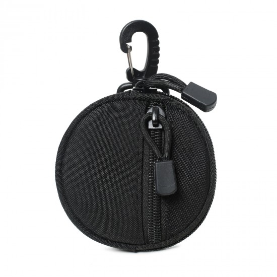 Outdoor nylon tactical wallet pocket military accessory bag portable mini currency bag key holder waist bag (RANDOM COLOR)