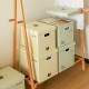 Waterproof cotton drawer-style underwear and sundry storage box, foldable clothes, socks, and data cable desktop storage box