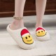 Best-selling cross-border Christmas elk cotton slippers Women's Autumn and Winter Home Warm Couple Plush Slippers