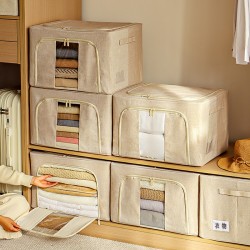 Japanese-style simple fabric women's thickened canvas travel handbag, wrist phone bag, and coin purse