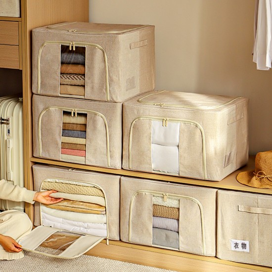 Japanese-style simple fabric women's thickened canvas travel handbag, wrist phone bag, and coin purse