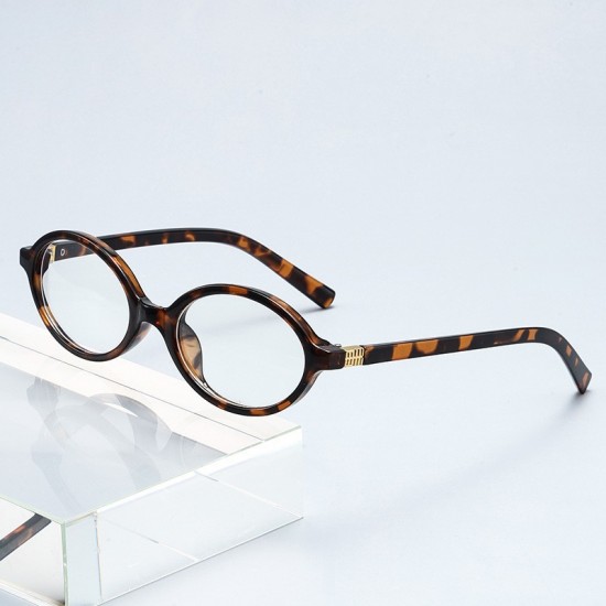Small-frame retro Korean-style no-makeup glasses, nerdy myopia oval flat glasses, the same style as Zhang Yuanying for women