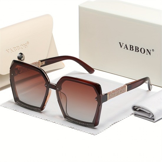 New fashionable diamond-studded polarized sunglasses for women, high-end, slimming, large-face glasses, cross-border large-frame sunglasses