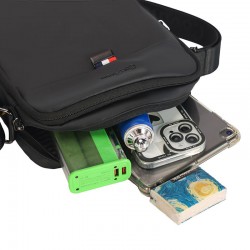 New men's chessboard pattern single shoulder bag, casual travel trendy crossbody bag, urban street casual men's bag, multi-functional cycling sports chest bag