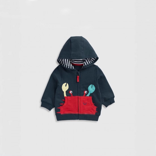 Boys' sweatshirt jackets, new autumn and winter styles, European and American children's casual hooded zippered cardigans