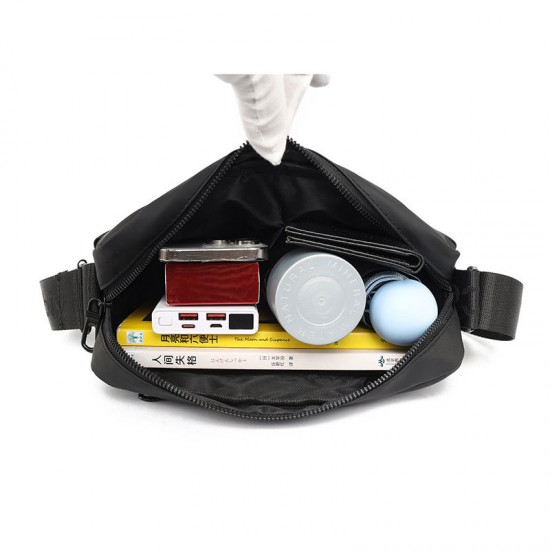 2025 new men's casual single shoulder bag, simple and fashionable leather film bag, outdoor sports bag, large capacity casual crossbody bag