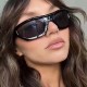 European and American fashion millennial hottie sunglasses for women, high-end punk futuristic glasses, new large-frame one-piece sunglasses.