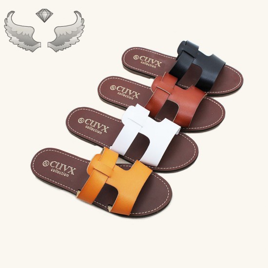 Wholesale Hot-Selling Slippers: Chaozhou Crafted Shoes: Women's Fashionable Flat Non-Slip Slippers