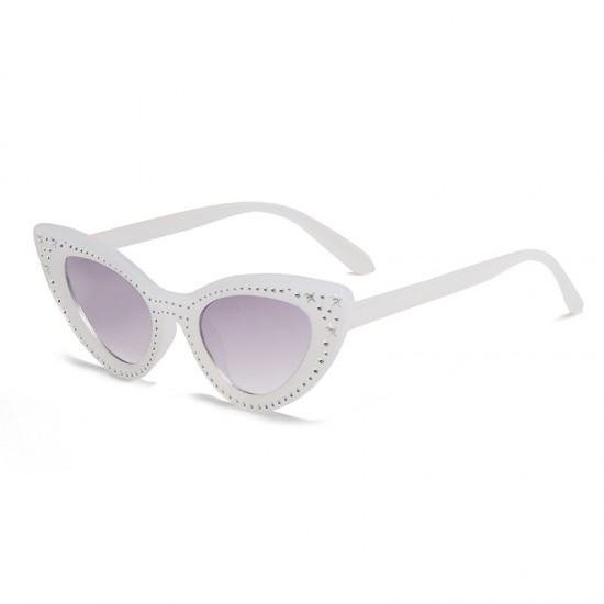 New European and American fashion, multi-color large-frame diamond-studded sunglasses, trendy street-style square sunglasses for women, cross-border sunglasses.