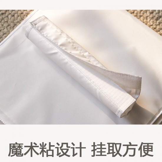 Simple woven linen storage basket, large-capacity fabric foldable storage basket for sundries, books, and toys