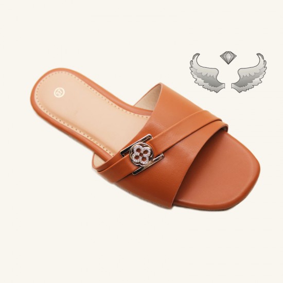 Factory women's slippers, luxurious rhinestone slippers, fashionable and versatile summer high-heeled craft shoes.