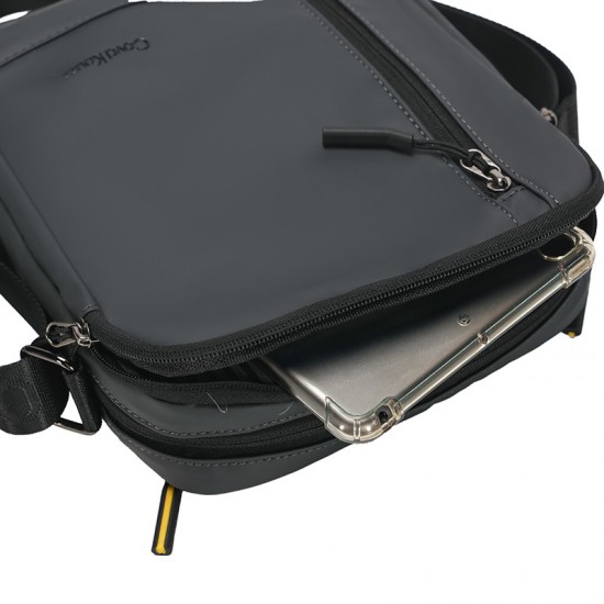 Men's trendy single shoulder bag, outdoor sports casual chest bag, new multi-functional travel bag, multi-pocket, business commuting backpack, small crossbody bag for spring outing