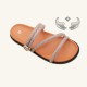 Factory Wholesale Slippers: Summer outdoor flat slippers, fashionable and handcrafted accessories.