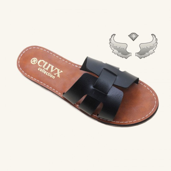 Foreign trade Chaozhou women's shoes, fashionable and versatile flat flip-flops, craft shoes, wholesale slippers.