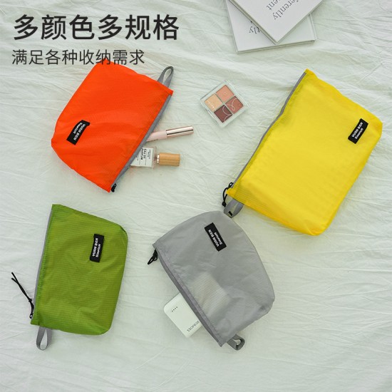 Silicon-coated waterproof multifunctional storage bag, portable ultralight clothing compartmentalizer, cosmetics and sundry travel storage bag