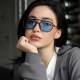 Cross-border fashionable one-piece Y2K sunglasses, personalized outdoor street style sunglasses, hip-hop hottie clubbing sunglasses for women.