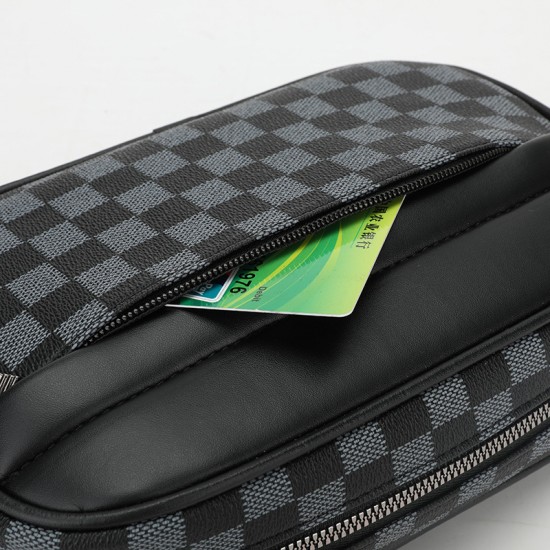 Cross-border new men's crossbody bag, fashionable and simple, casual bag for daily use, large capacity single shoulder bag, cross-border wholesale