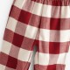 European and American children's autumn suits. Long-sleeved plaid pants and homewear for children's and girls' pajamas.