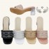 US wholesale direct sales, new luxury rhinestone high heels, fashionable women's slippers