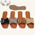 Cape Verde cross-border direct sales of fashionable square-toed flip-flops, non-slip outdoor slippers