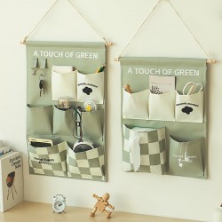 Thickened canvas clothing and quilt storage bag, large-capacity wardrobe expansion, slit-top dust-proof tote