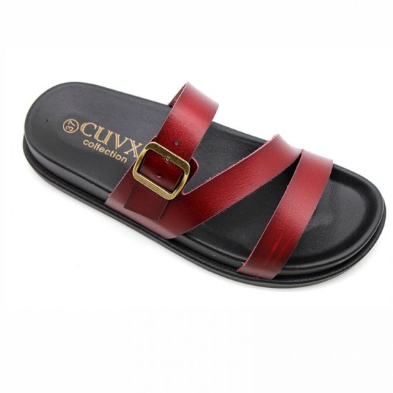 Wholesale Ladies Slippers Women's Summer Slippers, Fashionable Square-buckle Beach Shoes, Thick-soled Slippers