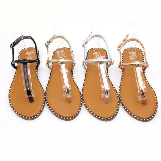 Wholesale Women's Shoes Foreign Trade Chaozhou Women's Fashionable Flip-Toe Sandals, Crafted Shoes, Non-slip Shoes