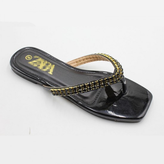 Women's shoes, light luxury pearl rhinestone women's slippers, ready for export