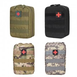 Tactical medical supplies reserve bag, Molle storage bag, military enthusiast tactical accessory bag, camping equipment tool storage (RANDOM COLOR)