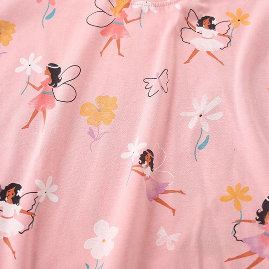 New summer styles for girls: 2025 new styles for young children: cotton embroidered skirts for girls.