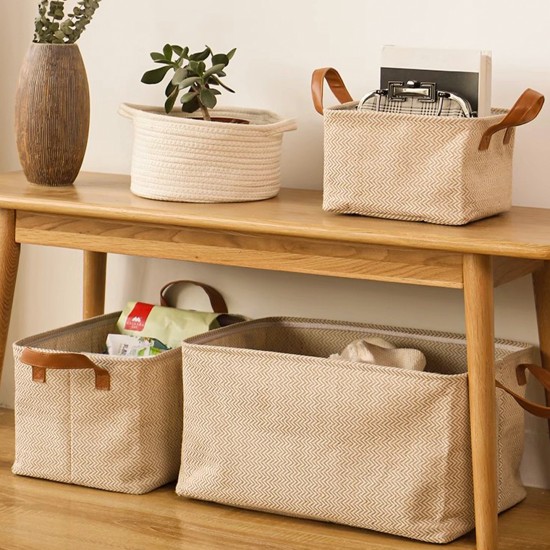Japanese-Style Kraft Paper Storage Hanging Bag, Jewelry Organizer, Large Capacity, Wall-Mounted, Multifunctional Storage Bag