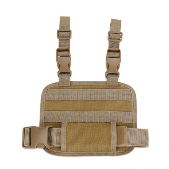 Molle tactical module combination leg strap board, outdoor CS portable magazine bag, leg strap bag, waist bag for military enthusiasts, military accessory (RANDOM COLOR)