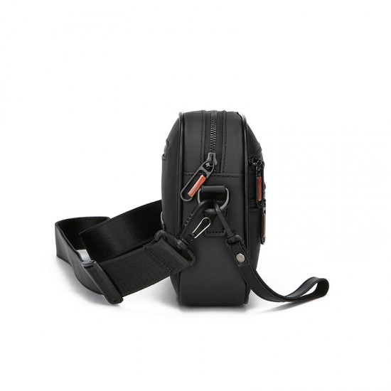 New style men's single shoulder bag, business casual vertical crossbody bag, PU soft leather handbag, business travel zero money men's bag