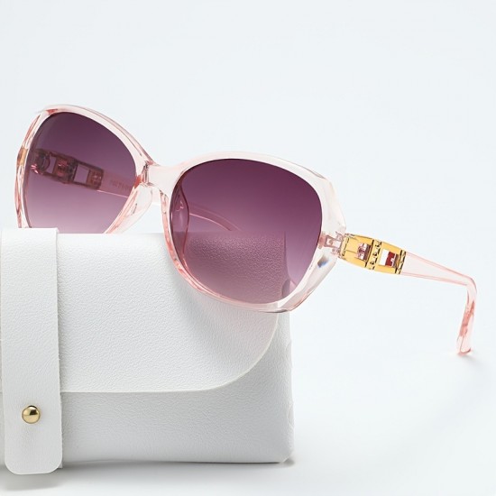 Cat-eye frames for women, perfect for revealing your face without makeup, small flat glasses with customizable myopia prescription, ultra-light blue light blocking glasses