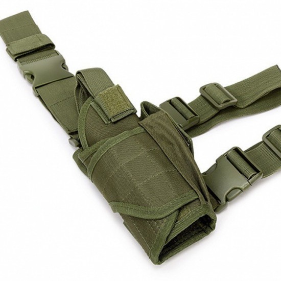 1000D nylon men's and women's outdoor sports MOLLE mobile phone miscellaneous storage bag, hiking and trekking travel waist bag (RANDOM COLOR)