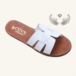 Foreign trade Chaozhou women's shoes, fashionable and versatile flat flip-flops, craft shoes, wholesale slippers.