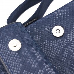 Snake pattern men's hanging bag, vertical style single-shoulder cross-body small bag, trendy fashion outdoor sports fun bag with cover, flap bag