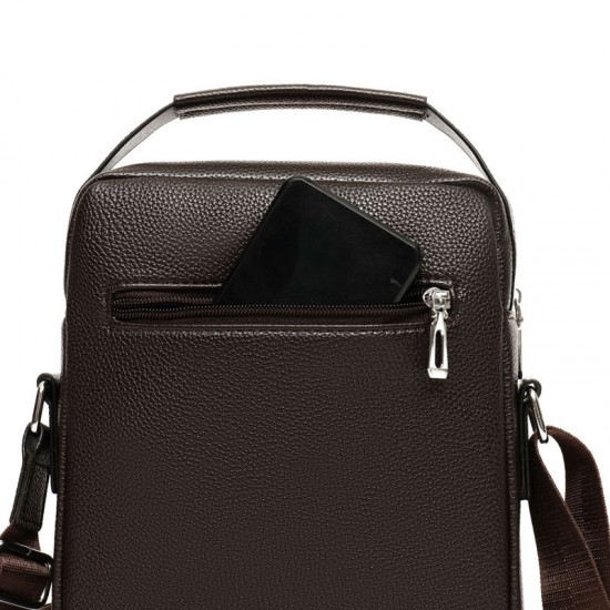 Business men's bag, best-selling men's handbag, men's cross-body bag, casual backpack, lychee cross-body bag design single shoulder bag