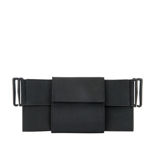 Multi-purpose nylon webbing water bottle bag Molle outdoor sports water bottle case Concealed folding water bottle bag (RANDOM COLOR)