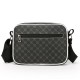New men's casual single shoulder bag, trendy leather film men's chest bag, multi-functional travel bag, outdoor sports bag, casual crossbody bag for business commuting