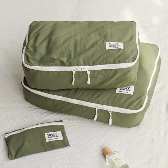 Clothes and shoes travel storage bag set, waterproof cosmetic bag, suitcase clothing divider, underwear storage bag