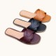 Factory high-quality women's shoes, ready for export, flat fashionable buckle women's slippers