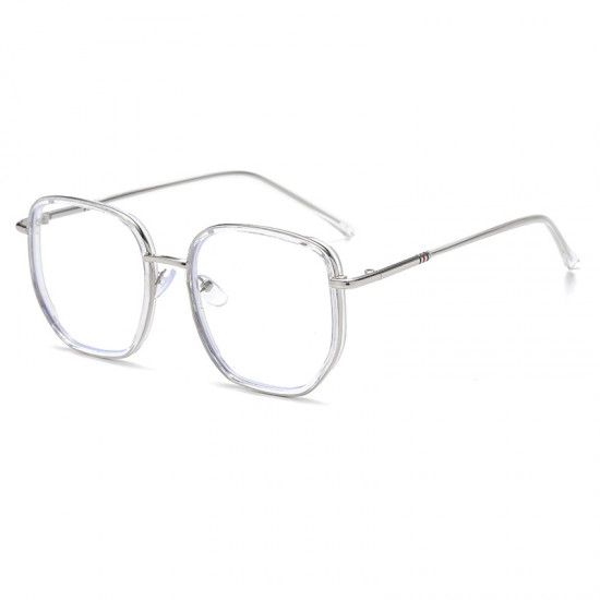 Blue light blocking plain glasses, fashionable frames for men and women, trendy large-frame anti-radiation plain glasses, wholesale 2037.