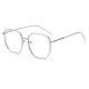 Blue light blocking plain glasses, fashionable frames for men and women, trendy large-frame anti-radiation plain glasses, wholesale 2037.