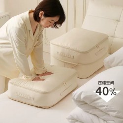 Simple Canvas Lunch Bag, Thickened Large Capacity, Japanese-Style Waterproof Foil Insulated Portable Lunch Box