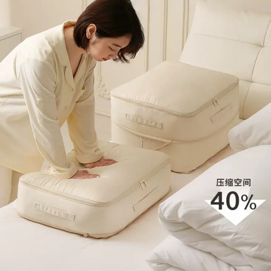 Simple Canvas Lunch Bag, Thickened Large Capacity, Japanese-Style Waterproof Foil Insulated Portable Lunch Box