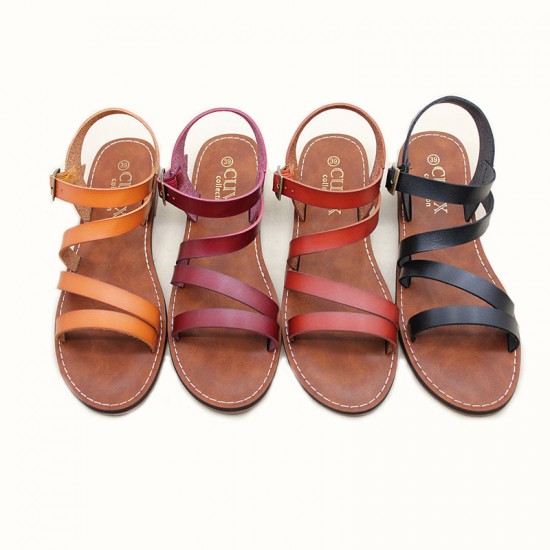 Wholesale women's shoes. Sandals Foreign Trade African Wholesale Women's Microfiber Fashionable Versatile Summer Sandals